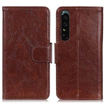 Til Sony Xperia 1 IV Magnetisk faldsikkert telefoncover Nappa Texture Split Læder Stand Wallet Velbeskyttet skal