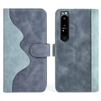 Til Sony Xperia 1 IV Justerbart Stand Tegnebog Funktion Splejsningsdesign Læder Magnetisk Flip Telefon Shell Case