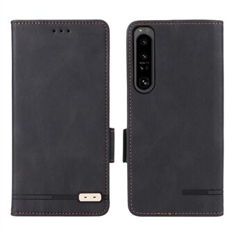 Til Sony Xperia 1 IV PU læder Stødsikker hardwaredesign telefonetui Stand Folio Flip Cover