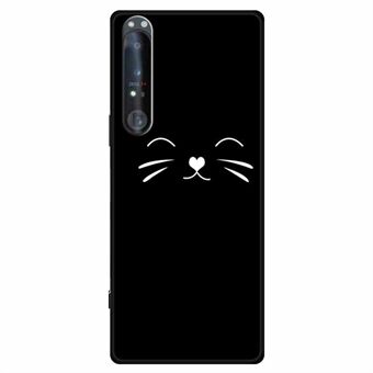 Til Sony Xperia 1 IV 5G - Etui med Line Art Design, TPU Materiale der beskytter mod faldskader på mobilen.