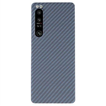 Til Sony Xperia 1 IV 5G Cover 1500D Groft Tekstureret Aramid Fiber Slank Telefonbeskyttelse (Stor baglinsehul) - Blå