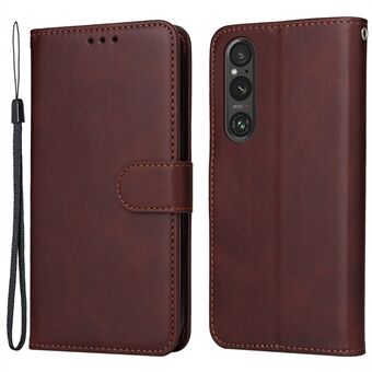 Til Sony Xperia 1 V Telefon Etui Læderstativ Kortholder Pengepung Telefonomslag