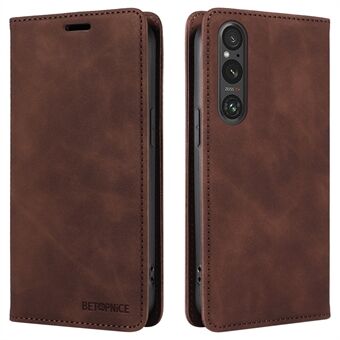 BETOPNICE 003 Til Sony Xperia 1 V Etui Magnetisk Auto-Indhyllet Læder Telefoncover