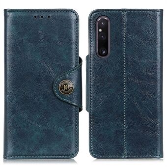 KHAZHEN til Sony Xperia 1 V tegnebog PU- Stand Telefoncover Anti-drop telefoncover