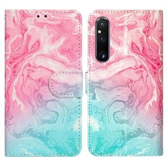 Mønsterudskrivningstelefoncover til Sony Xperia 1 V Anti-Fall Wallet Lædercover med Stand