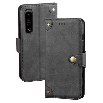 IDEWEI til Sony Xperia 1 V Stand PU Læder Telefoncover Scratch pung telefoncover