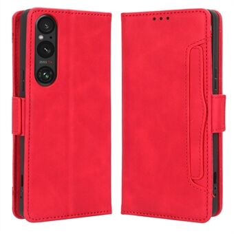 Pung etui til Sony Xperia 1 V PU Læder Multiple Card Slots Stand Phone Cover