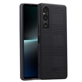 VILI TH Series Telefoncover til Sony Xperia 1 V, PU læderbelagt PC+TPU telefon bagside dække.