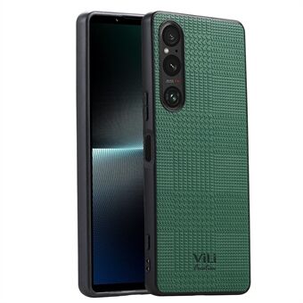 VILI TH-serien Telefonetui til Sony Xperia 1 V, PU-læderbelagt PC+TPU telefonbagside