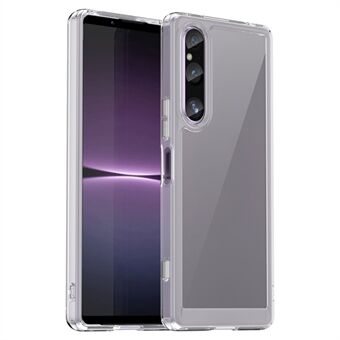 Til Sony Xperia 1 V Case TPU+Acrylic klar mobildæksel (stor baglinse-hul)