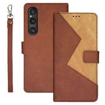 IDEWEI Til Sony Xperia 1 V Etui PU Læder Stand Kortholder Mobiltelefon Cover Skal