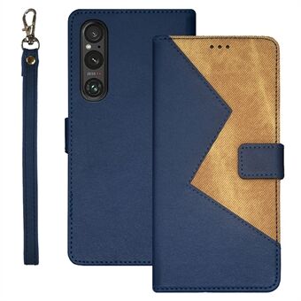 IDEWEI Til Sony Xperia 1 V Etui PU Læderstativ Kortholder Mobiltelefon Cover Skal