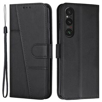 Til Sony Xperia 1 V Case Wallet Stand Ko-struktur Telefon Lædercover