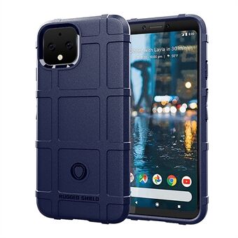 Anti-shock Square Grid Texture TPU Cover til Google Pixel 4