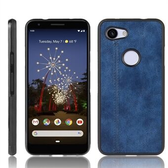 Telefon Etui til Google Pixel 3a, Læderbelagt PC + TPU Hybrid Skal