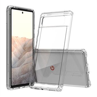 Anti-Scratch Shockproof Series Klar Akryl + TPU Bumper Beskyttende Etui til Google Pixel 6