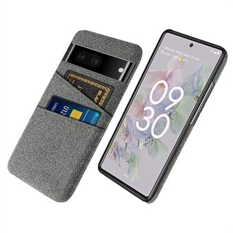 Stoftekstur Telefonetu for Google Pixel 7, Anti-rids Hård PC Cover med Dobbeltkortslots