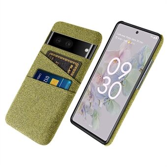 Stoftextur Telefon Etui til Google Pixel 7, Anti-ridse Hard PC Cover med Dobbelt Kortpladser