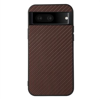 Til Google Pixel 7 Ridsefast Stød-sikker PU Læderbelagt PC + TPU Etui med Carbon Fiber Tekstur Telefon Cover.