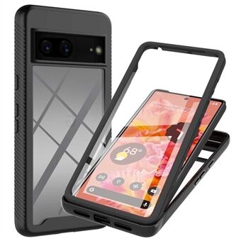 Til Google Pixel 7 YB PC Series-6 Indbygget PET Skærmbeskyttelsesfilm Telefoncover, Stødsikker TPU+PC Aftagelig Skal