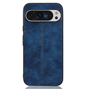 Til Google Pixel 9 Pro XL-etui i læder+TPU+PC-telefoncover med syet linje