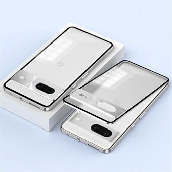 Til Google Pixel 7 5G Etui Aluminiumslegeringsramme Mat PC Cover med Pop-Up Snap Lock