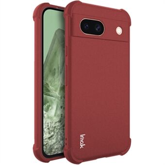 IMAK For Google Pixel 8a etui med forstærkede hjørner og mat TPU telefoncover.