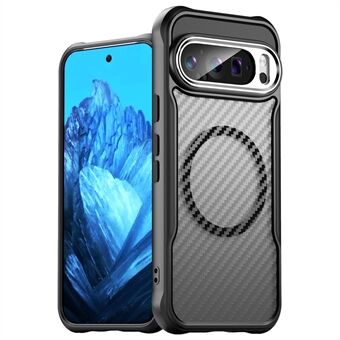 Til Google Pixel 9 / 9 Pro Magnetisk Etui TPU+PC Translucent Bagdæksel til telefon