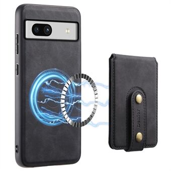 DENIOR D14 til Google Pixel 7a Magnethylster 2 i 1 Aftagelig Kortholder PU+PC+TPU Telefoncover