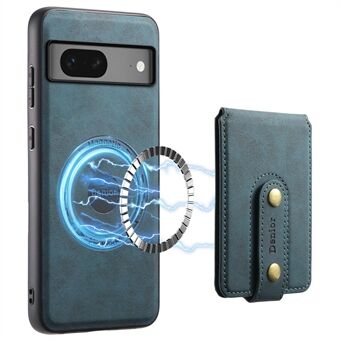 DENIOR D14 til Google Pixel 7 5G magnetisk cover - 2 i 1 aftageligt PU+PC+TPU telefoncover.