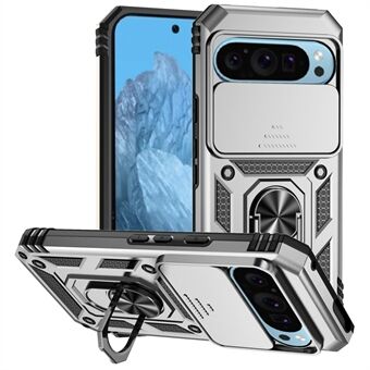 Til Google Pixel 9 / 9 Pro Case Kamera Beskyttelse PC+TPU Telefon Cover med Støtteben