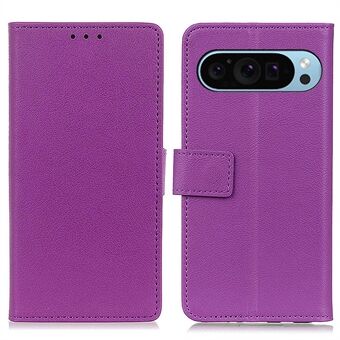 Til Google Pixel 9 Pro / Pixel 9 Engros Telefontaske TPU + PU Læder Skal Telefonstander Cover