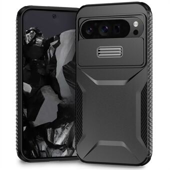 Til Google Pixel 9 Pro XL cover TPU+PC skridsikker sidekant telefoncover med linsehætte