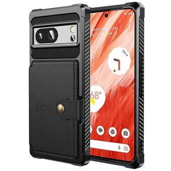 ZM03 For Google Pixel 8a Etui Kortholder PU Læder+TPU Dobbelt Lag Hybrid Beskyttelsescover