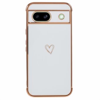 Til Google Pixel 8a Etui Kærlighedshjerte TPU Stødsikkert Beskyttende Telefoncover