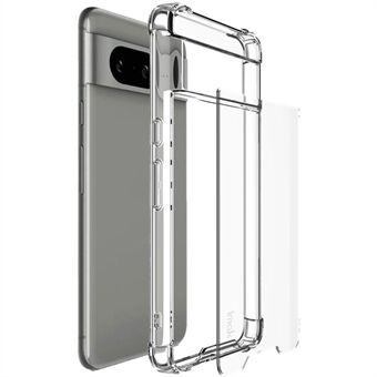 IMAK Til Google Pixel 8 Cover Transparent PC+TPU Beskyttende Telefoncover