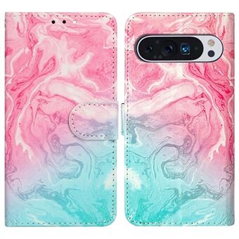 Til Google Pixel 9 Pro / Pixel 9 Etui Lædermønstret Design Flip-Pung Telefoncover