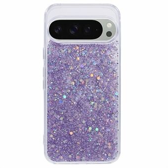 Til Google Pixel 9 / 9 Pro Etui Glitter Design Anti-fald Blød TPU Telefon Cover