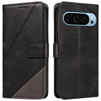 Til Google Pixel 9 Etui Geometrisk Linje PU Læder Telefoncover med Kortholder