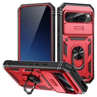 Til Google Pixel 9 / Pixel 9 Pro Etui Camshield Rotérbar Stander TPU+PC Telefoncover