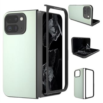 Til Google Pixel 9 Pro Fold 5G Etui Anti-Ridse PU Læderbelagt PC Telefon Cover