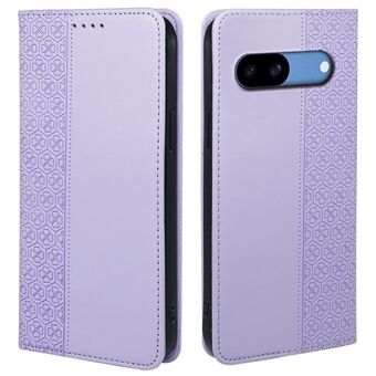 Til Google Pixel 8a Cover Firekløver Læder Flip Telefon Cover Stand Pung