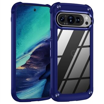 Til Google Pixel 9 Pro XL Etui Anti-Fald Legering Linse Ramme PC+TPU Telefon Cover