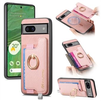 B5 Til Google Pixel 7 5G Etui 2-i-1 Magnetisk Aftagelig Kortholder Læder+TPU Telefoncover