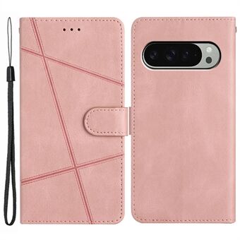 Til Google Pixel 9 Pro XL Etui Crazy Horse Tekstur PU Læder Pung Stand Telefon Cover