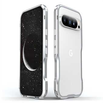 LUPHIE Til Google Pixel 9 Pro XL Etui Metal Bumper Ramme Stødabsorberende Telefon Cover