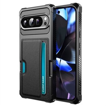 ZM02 Til Google Pixel 9 Pro XL Etui Kortholder Læder+TPU Forsvarer Telefon Cover