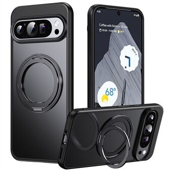 Til Google Pixel 9 / Pixel 9 Pro Etui Roterbart Magnetisk Stativ TPU+Acryl Telefon Cover