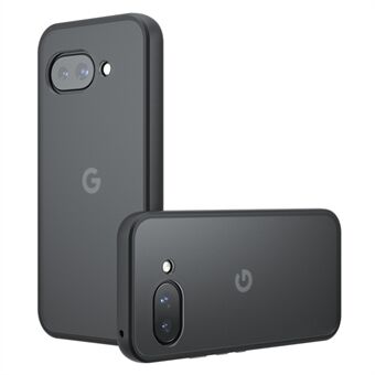 Til Google Pixel 9a Cover Skin-Touch TPU+PC Mat Telefon Etui, Transparent Sort