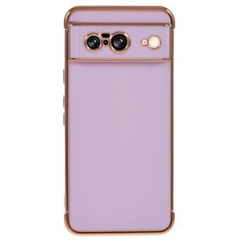 For Google Pixel 8 Cover Elektropletteret Ramme TPU Blødt Telefon Etui